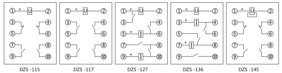 DZS-136延時中間繼電器內(nèi)部接線圖及外引接線圖 DZS-136延時中間繼電器內(nèi)部接線圖及外引接線圖